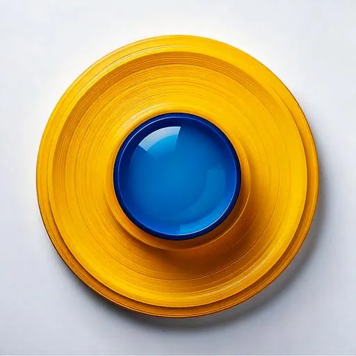 blue-simple-smooth-circle-inside-yellow-circle-on-white-background